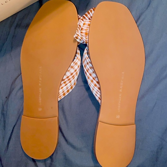 New! Loeffler Randall RIMA PLEATED KNOT FLAT SANDAL (fall sandals πππ§‘) - Picture 8 of 11